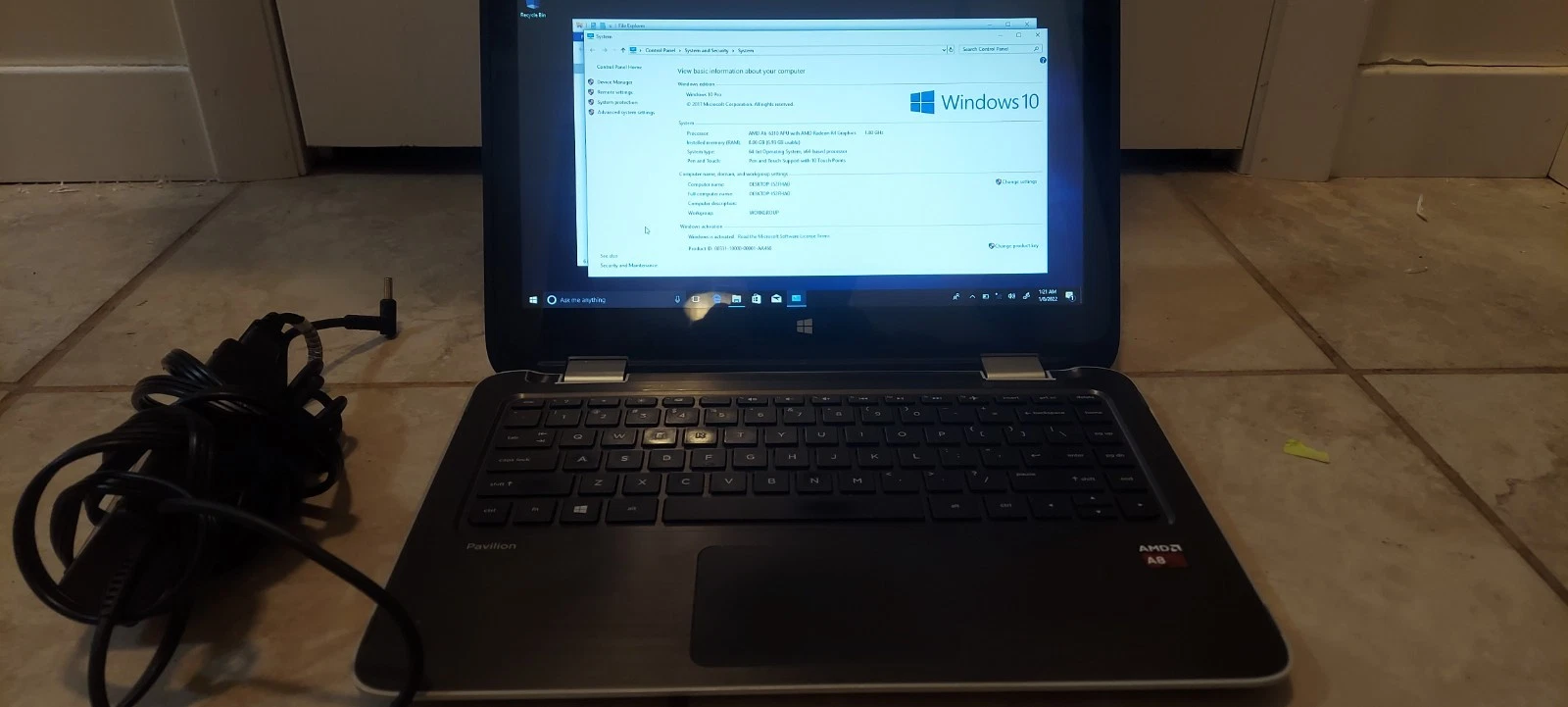 HP Pavilion 13 x360 Laptop Touchscreen W10P Beatsaudio 8GB 750GB HDD AMD A6-6310